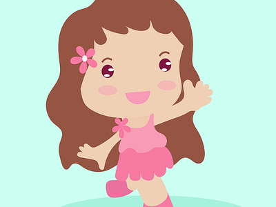 Girl Character Design for Animation. 2d 3d animation branding character design graphic design illustration logo motion graphics vector