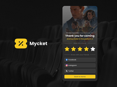 Social share button Mycket - DailyUI dailyui design movie share social social media ui ux