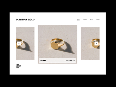 Oliveira Gold branding design website
