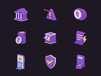 PhonePe 3D icons for Help center 3d art 3dmodel blender blender3d blender3dart branding design illustration logo ui
