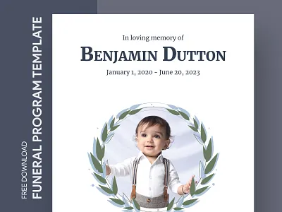 Baby Funeral Program Free Google Docs Template baby baby funeral program burial ceremony docs document entombment free google docs templates free template free template google docs funeral funeral program google google docs print printing program service template templates