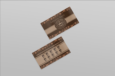 Coffee shop loyalty card coupon gift card gift cupon graphic design loyalty card rewards card