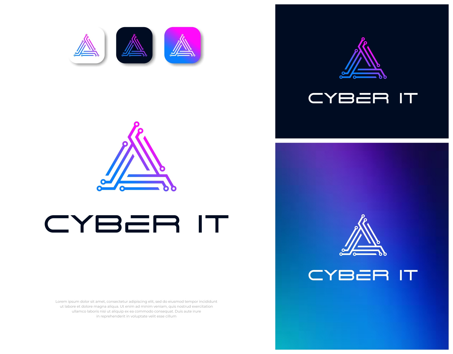 Cybersecurity Triangle Technology IT Logo by Sore_studios on Dribbble