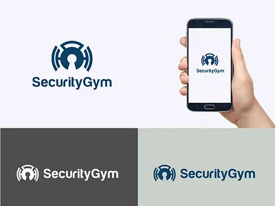 Security gym logo. tech gym logo. protection logo design. alert apps logo defense excersise fitness gradient logo graphic design gym illustration logo logo design modern security self protectoin tech ui