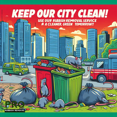 Rubbish Removal SM Poster 6 graphic design illustration rubbish removal waste management