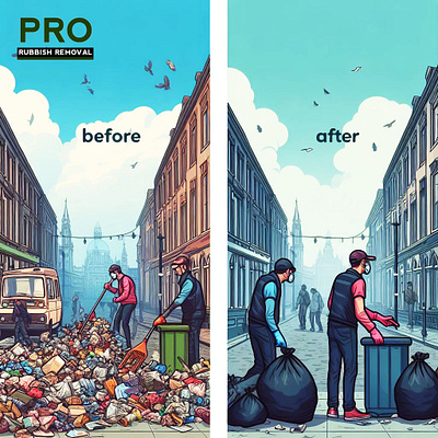 Rubbish Removal SM Poster 9 graphic design illustration rubbish removal waste management