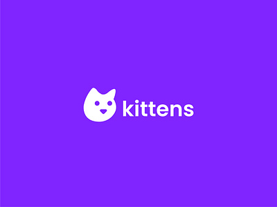 kittens - Logo Design Concept animal beautiful brand identity branding cat concept creative cute design designer portfolio face food kitten logo logo designer minimalistic modern pet shop unique