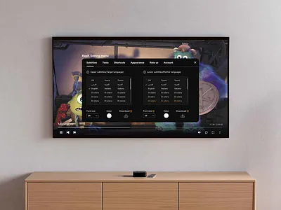 KeeK | translator for videos branding dialogues dictionary language language skill learner monsters inc movies new language online tv pause player premium subtitles translator tv ui video website