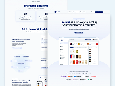 Brainlab Landing Page design ui ui design web web design website