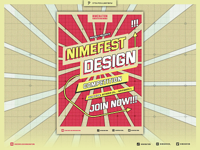 Nimefest Poster design graphic design poster poster design retro