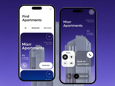 HomeFind - Real Estate App agent apartment app app design awe building home ios mobile app property real estate real estate app real estate app ui room