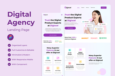 Digital Agency Web Landing Page web design