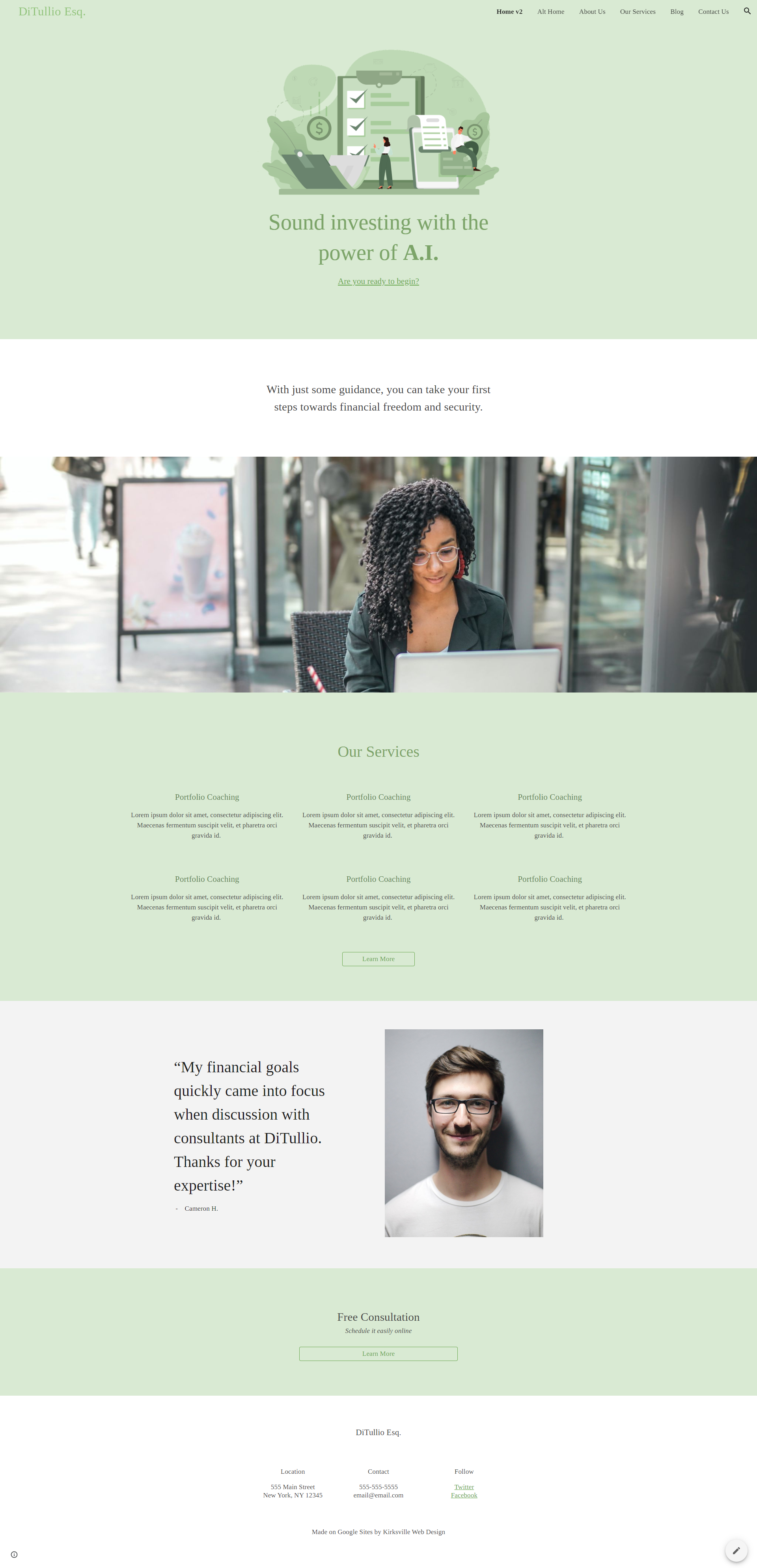DiTullio — Consultant Google Sites Theme google sites google sites template google sites theme web design