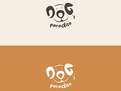 Dog's Paradise pet products branding business logo creative design graphic design logo minimalist modern packaging pet product brand pet store vector