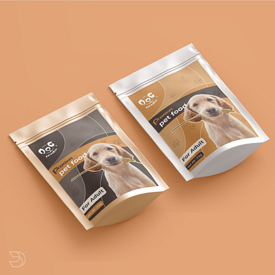 Dog's Paradise - Premium Pet Food Brand Packaging Design advertising branding business custom design food brand graphic design label logo logo design packaging design pet sticker