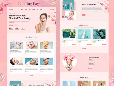 Beauty Skincare Website Design beauty skncare beautyskincaredesign design hero page hero section interactive design interface landingpage landingpage design landingpageuidesign skincare website ui ui design uiux uiuxdesign uivisual design user interface web website website design landing page