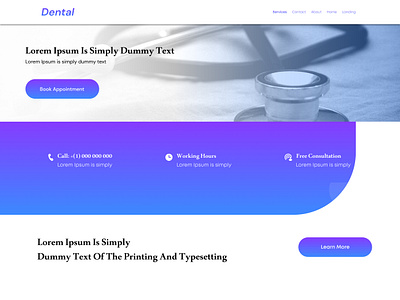 Introducing "DentalWeb Pro" - Your Go-To Dental Clinic Website dentalwebsite dentalwebsitetemplate figma figmadesign graphic design template ui website template