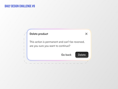 Popup - DDC #9 button component delete design modal pop up product ui