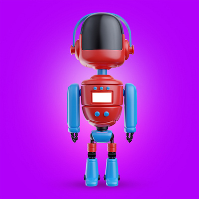 Robot II 3d 3dsmax android art cartoon child concept cyborg design future illustration kid render robot science toy