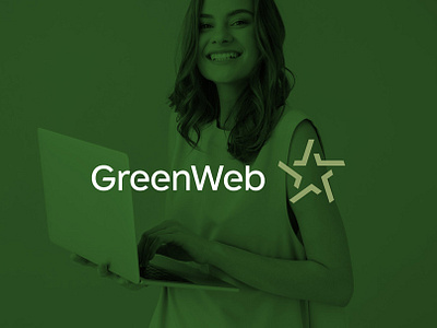 GreenWeb / Visual identity development business creative geometry graphic design green online shoping shortlist star typography web