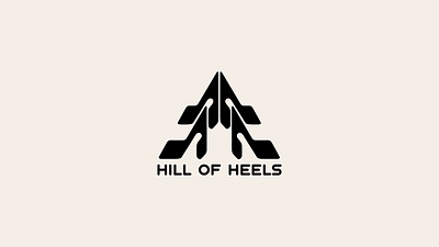 Shoes logo black brand branding business company creative design geometric graphic design heels hill illustration logo logofolio modern portfolio pyramid shoes triangle vector