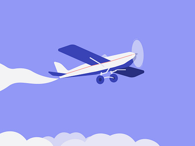 Fly away aircraftart airplaneillustration art artoftheday creative design digitalart digitalillustration dribbbleshot flatart flatdesign fly away illustration plane visualdesign