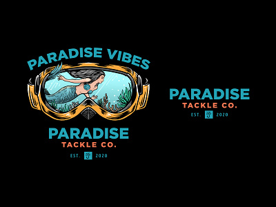 Paradise Vibes Co. artwork branding design graphic design illustration logo vector