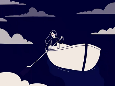 Remamos - Kany Garcia and Natalia Lafourcade (2019). 2d animation boat cel celanimation gif gifs illustration kanygarcia motion motion graphics music musicvideo natalialafourcade sail song