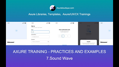 Axure Tutorial-Practices and Examples: 7.Sound Wave Click Effect axure axure course design prototype ui uiux ux ux libraries