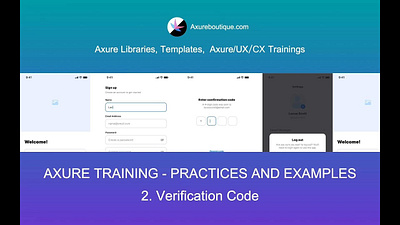 Axure Tutorial-Practices and Examples: 2.Verification Code axure axure course prototype ui uiux ux ux libraries