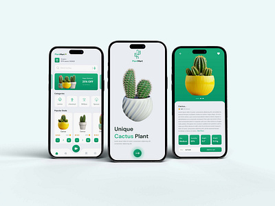 Plant Mart App Design ai animation app app design app ui branding designer figam design figma graphic design logo ui ui design ui ux uiuxdesigner user interface userinterface ux