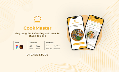 CookMaster Recipe - Mobile App, Interaction, Cooking app cooking figma food graphic design interaction mobile recipe ui visual design