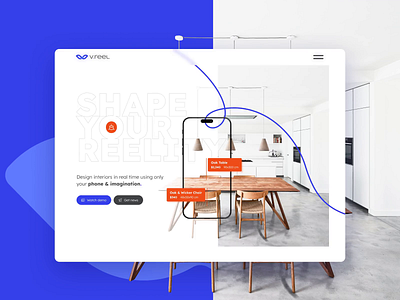 Vreel Web-Design animation decoration design home house interface interior motion ui vreel web webdesign website
