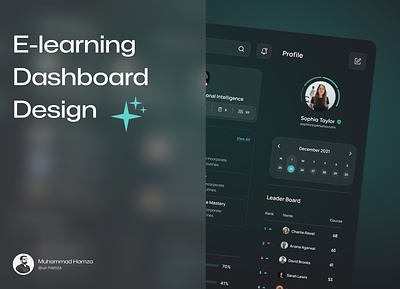 E-learning Dashboard 📊 branding dashboard deashboard design design e learning e learning dashboard saas project ui uiux ux