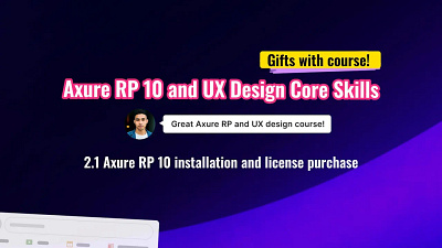 Axure RP 10 and UX design Core Skills Course - 2.1 Axure RP 10 i axure axure course design prototype ui uiux ux ux libraries