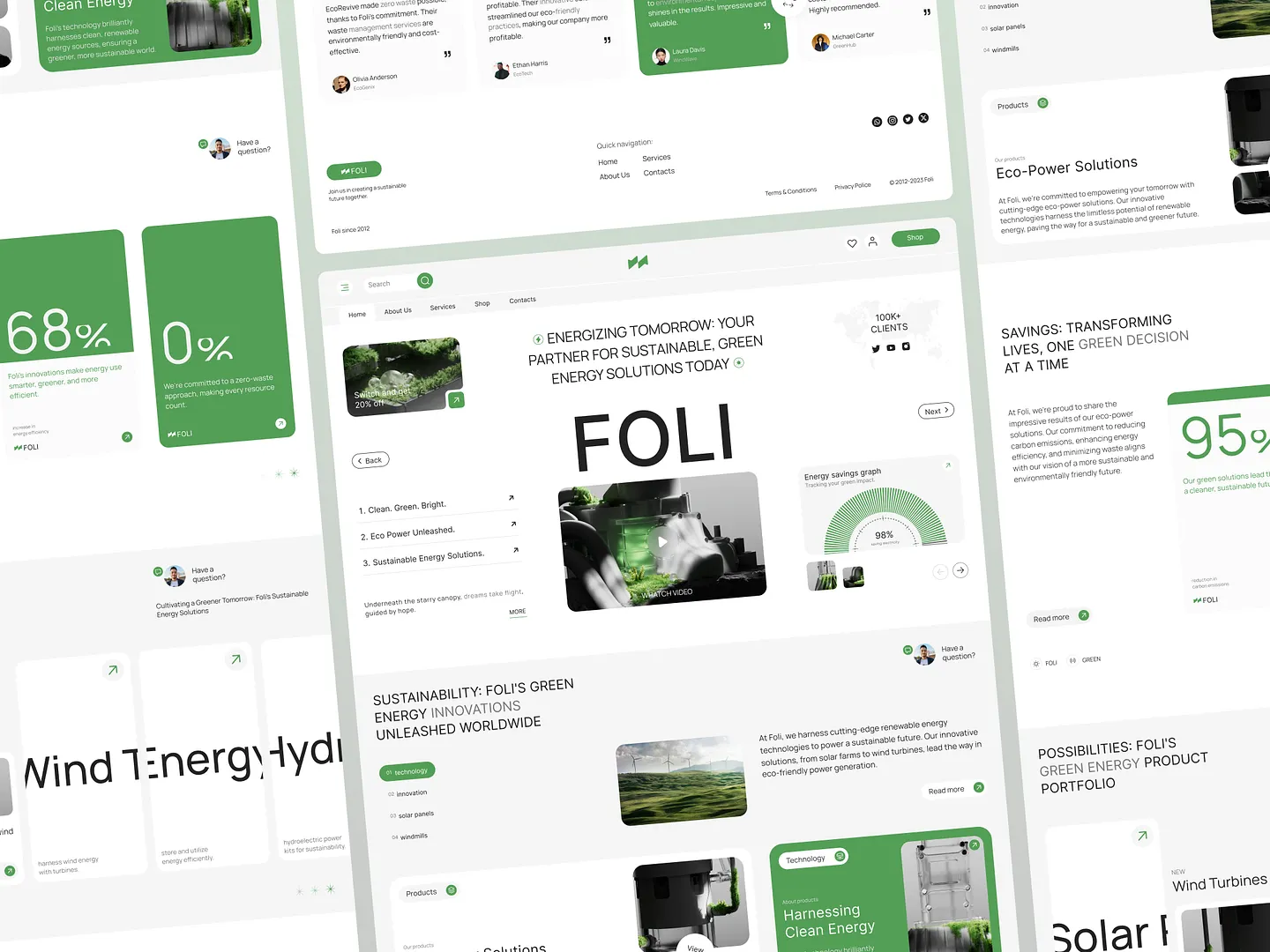 Innovative Environmental Website Design for Renewable Energy Solutions