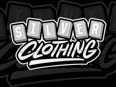 Silver Clothing - Logo Designs apparel brand identity branding clothing custom lettering custom logo design graphic design hand lettering lettering logo logo design logo designer logos logotype merchandise silver tshirt design typography vector