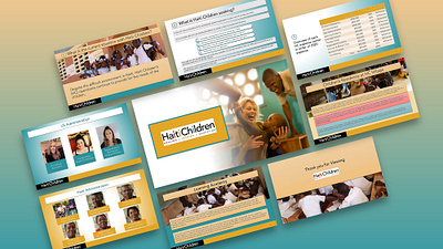 Haiti Children Sales Presentation branding graphic design illustration presentation design sales presentation typography