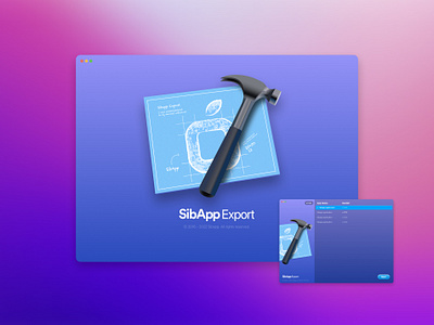 SibApp Export app application branding design export hamed nikgoo illustration iran logo mac mac os nikgoo sibapp softwer ui ux