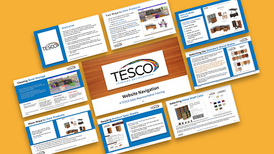 TESCO Training Presentation for Sales Agents graphic design illustration presentation design screen casting training presentation typography video