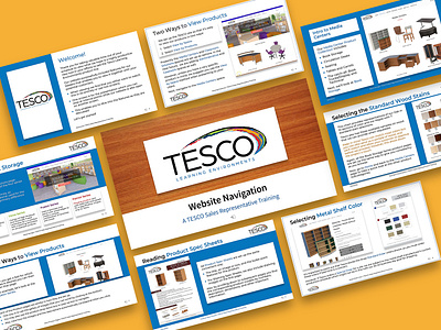TESCO Training Presentation for Sales Agents graphic design illustration presentation design screen casting training presentation typography video