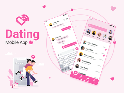 Dating App app branding dating app ui