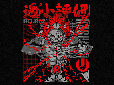 Red Riot Unbreakable custom customdesign illustration kirishima myheroacademia redriot shirt shirt design unbreakable