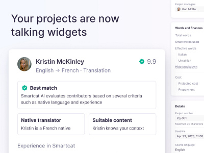 Project Widgets dashboard interface localization product product design ui ux widgets