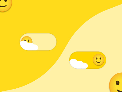 Toggle Your Emotions: Smiley-Themed On/Off Switch Design" dailyui dailyuichallenge figma figmadesign figmaui onoff ui uidesign uiux ux uxdesign