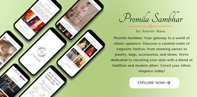 Promila Sambhar - Preview branding content design ecommerce fashion graphic design marketplace mockup preview page product design sections shopify store app ui ux ux design