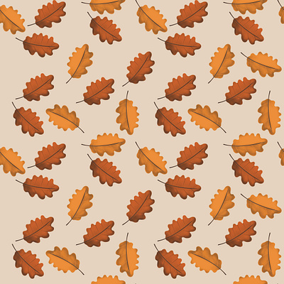 Autumn art autumn design illustration leaves nature october pattern procreate