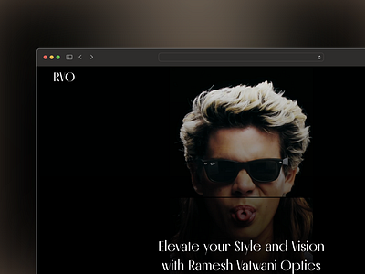 Ramesh Vatwani Optics - Website branding design optics website ui ux web design