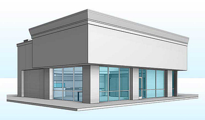 Point Cloud to Revit 3D Modeling for a Retail Coffee Outlet 3d point cloud bim point cloud to bim point cloud to revit modeling revit scan to bim services