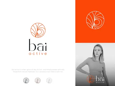 Bai Active .2 abstract abstract logo active branding design eco conscious eco friendly elegant energy feminine graphic design identity design lineart logo logo designer logos modern natural professional women